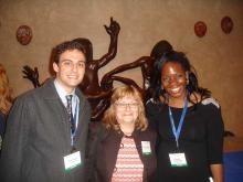 Lehigh University Science and Environmental Writing students with director Sharon Friedman (center) at a conference